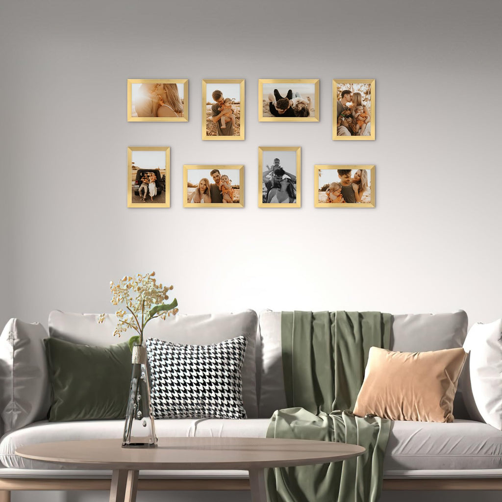 4x6 Picture Frame Gold, 4 x 6 Photo Frames Bulk for Wall Hanging or Tabletop Display, 18 Pack