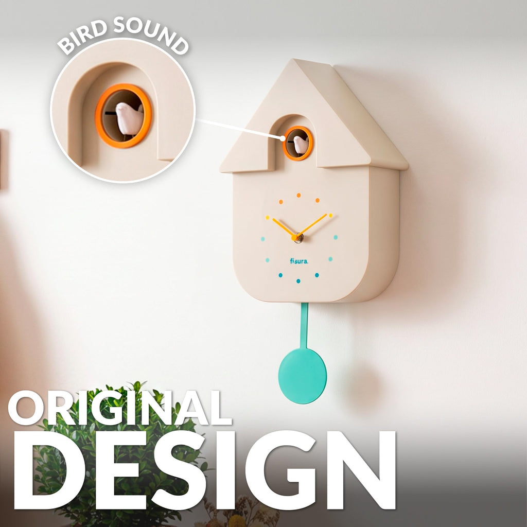 Cuckoo Wall Clock Decor, Multicolor