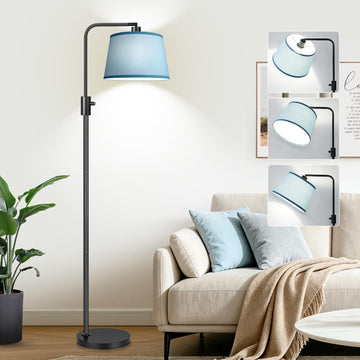 Upgraded: Dimmable Black Floor Lamp, 1000 Lumens LED Edison Bulb Included, Arc Black Floor Lamps Modern Standing Lamp