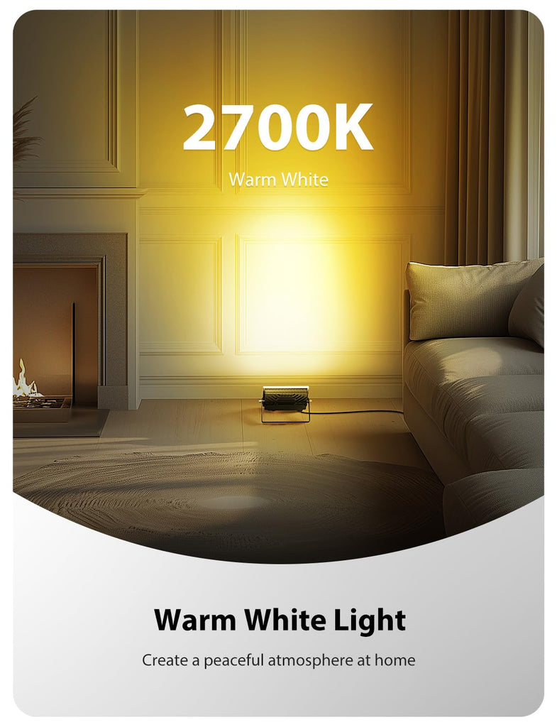 LED Flood Light DIY Color Changing Uplights with Remote, 6 Pack