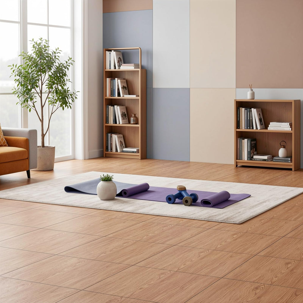 60 Pack Peel and Stick Vinyl Floor Tiles, 12x12 Inch, Brown