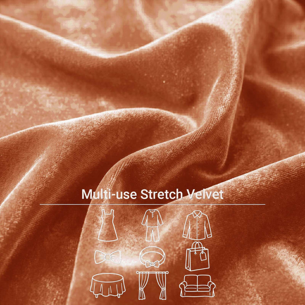 Fabric by the Yard Burnt Orange 60 Inch Wide 1 Yard