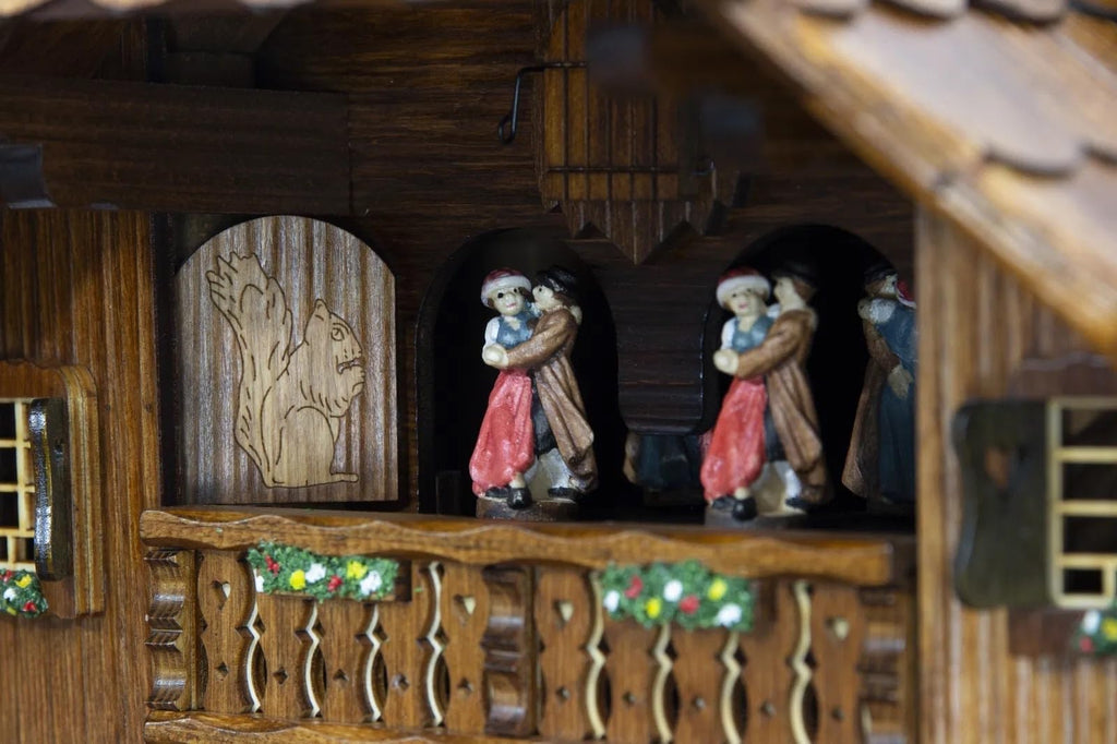 German Cuckoo Clock 8-day-movement Chalet-Style 23.00 inch - Authentic black forest cuckoo clock