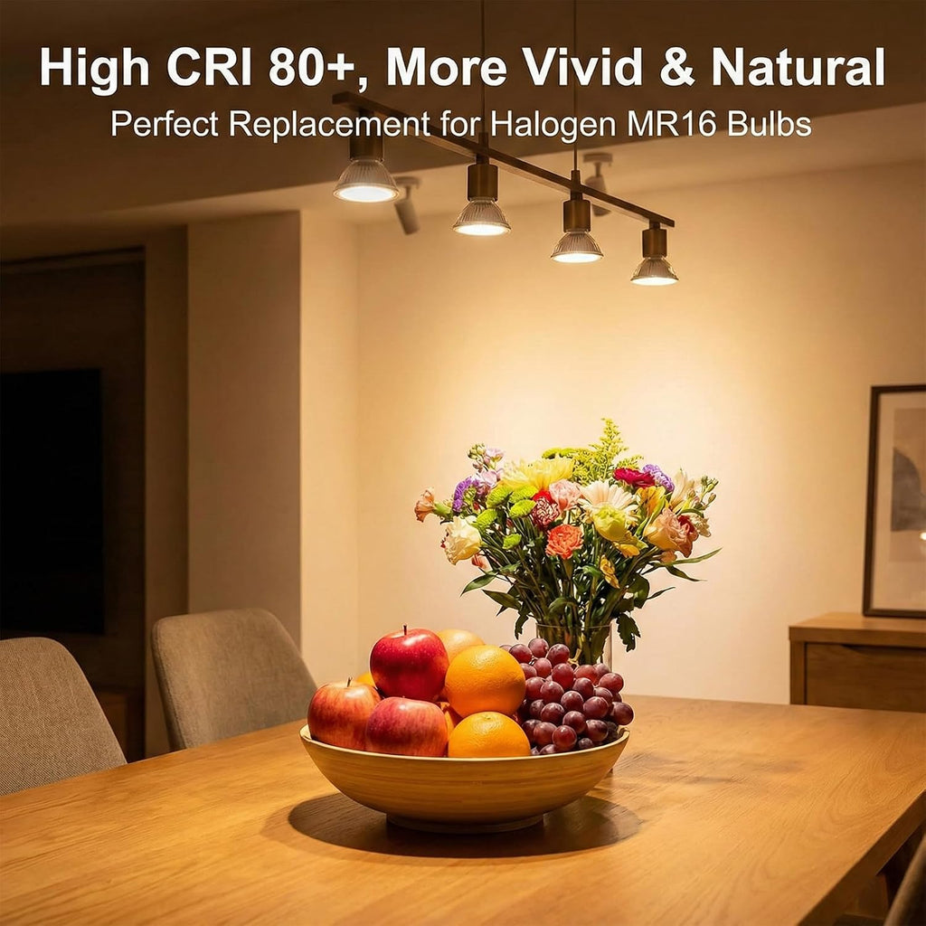 MR16 LED Bulbs 5W, 12V Low Voltage GU5.3 LED Spotlight Bulb, Non-dimmable, 450Lm, 120° Flood Beam Angle