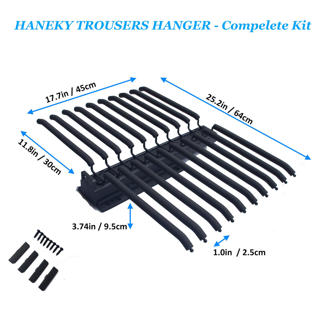Pull Out Pants Rack for Closet Hanger Bar Steel Pull Out Trousers Pants Hanger Rack with Soft Close, Clothes