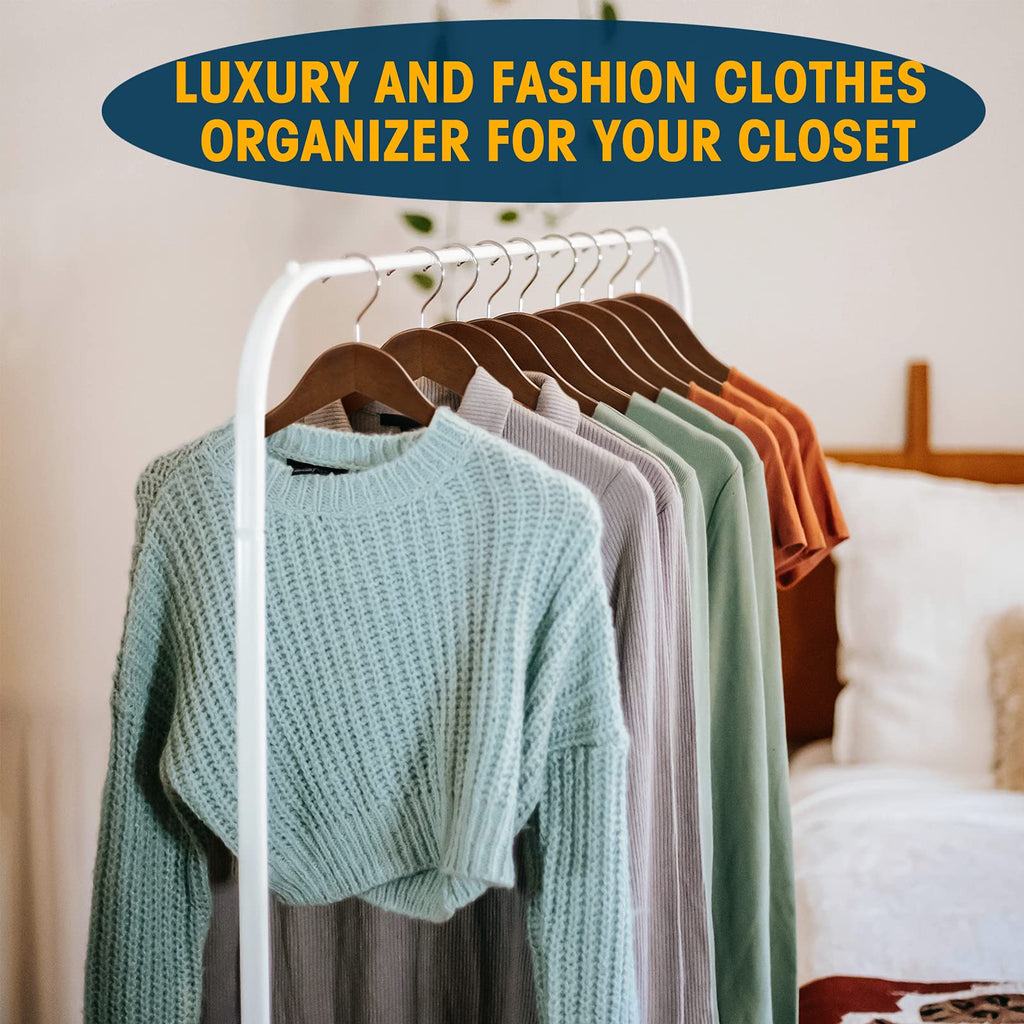 Wooden Hangers 30 Pack, Clothes Hanger for Daily Used, Coat Hanger for Closet, Heavy Duty Wood Hangers for Suit, Shirts