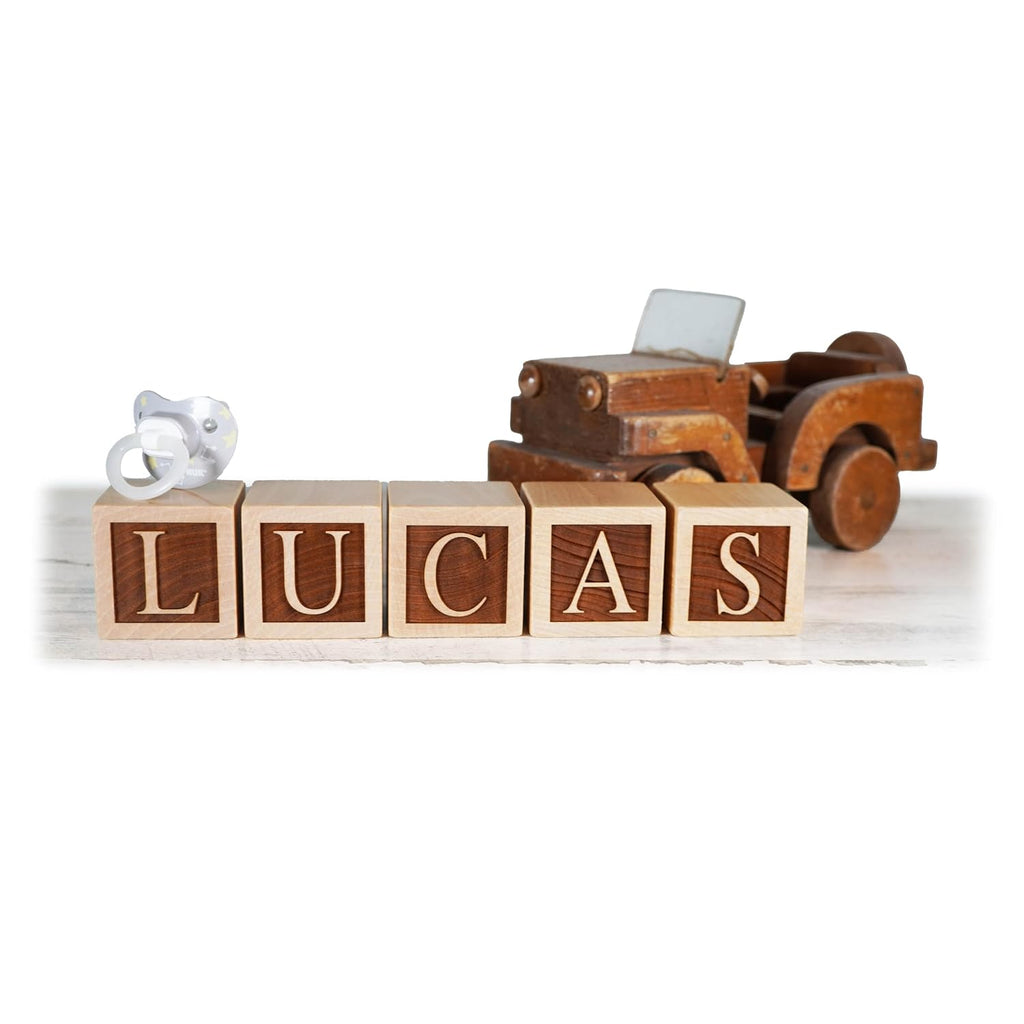 Personalized Nursery Name Block Letters - Custom Wooden Name Blocks for Vintage Nursery Decor/Custom Gift new mom boy