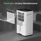 30 Pint Dehumidifiers for Home and Basements, with 3 Working Modes, Overflow Protection