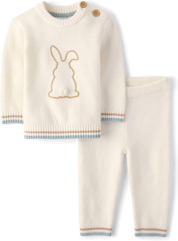 Baby Girls' And Long Sleeve Sweater and Pants piece Outfit Set