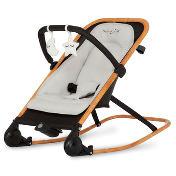 Rock On Me in-1 Baby Rocker and Stationary Seat, Black/Grey