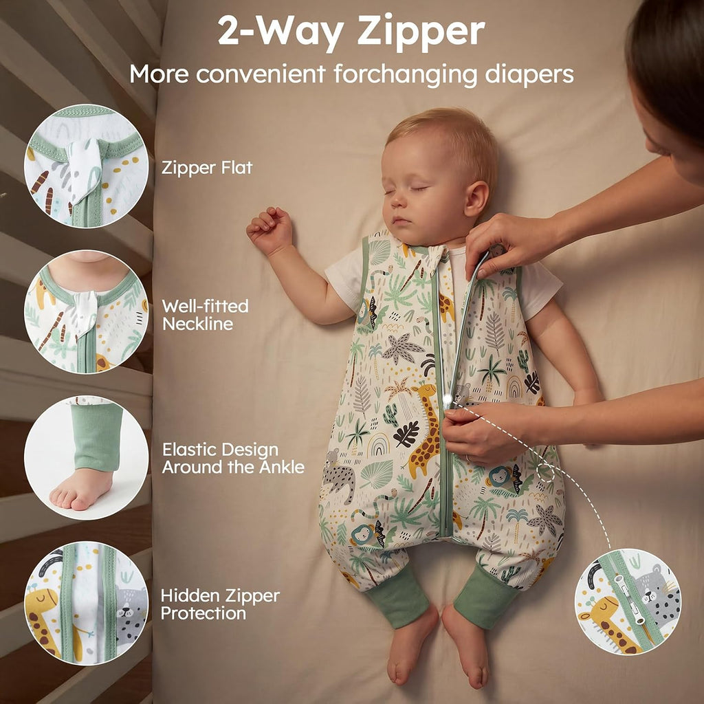 Toddler Sleep Sack with Feet 100% Organic Cotton