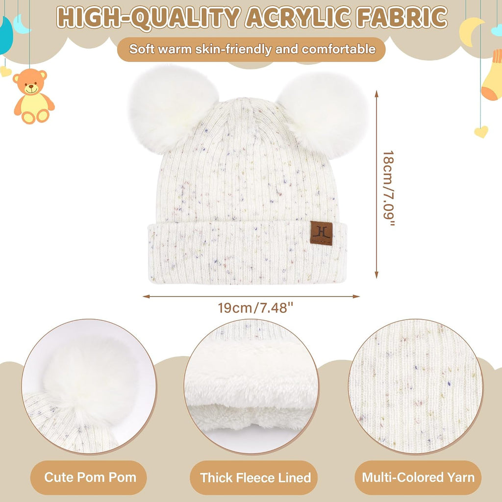 Kids Toddler Winter Hat and Gloves Wool Scarf for 0