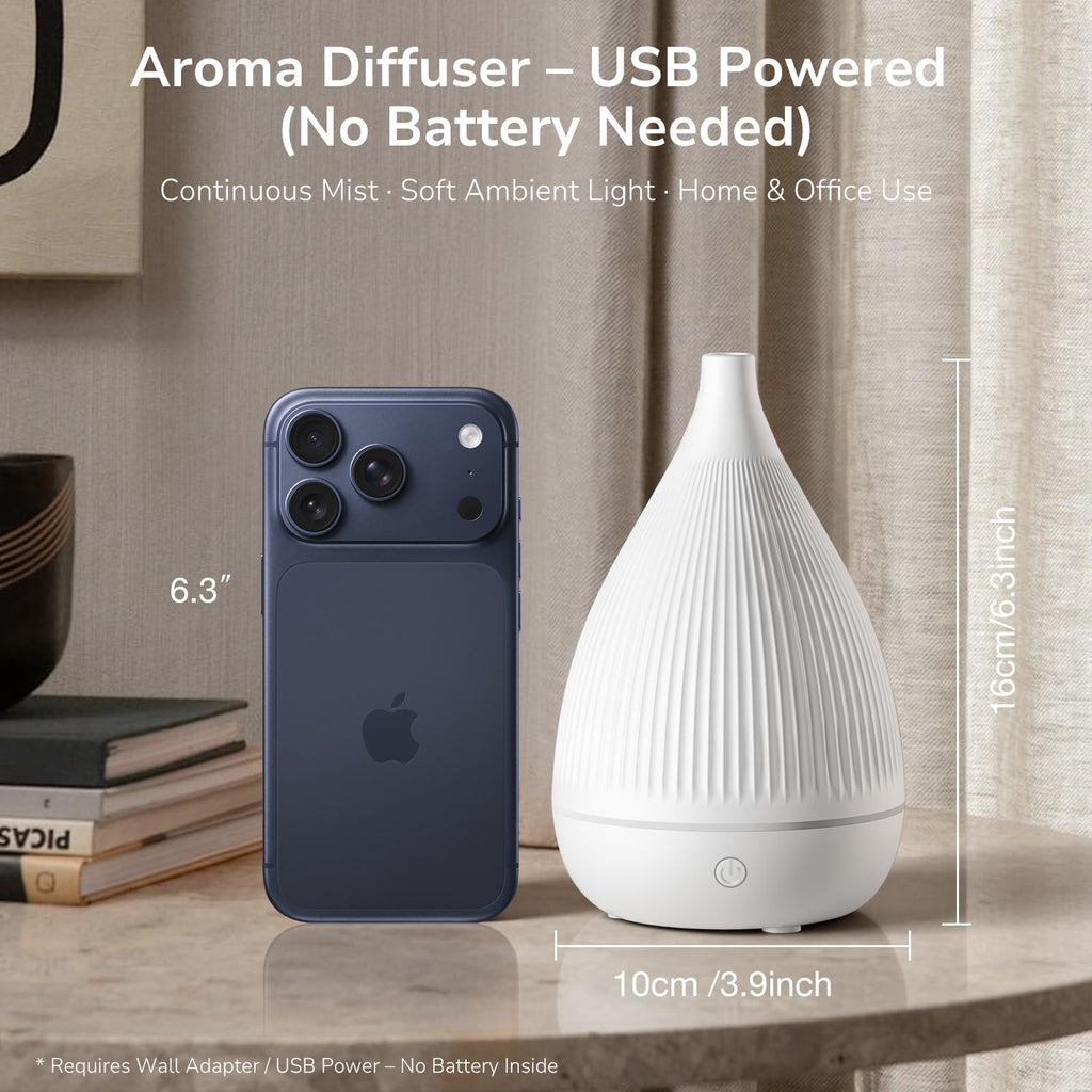 Ultrasonic Essential Oil Diffuser, Home Fragrance Aroma Diffuser with Auto Shut-Off, Color Change Night Light &
