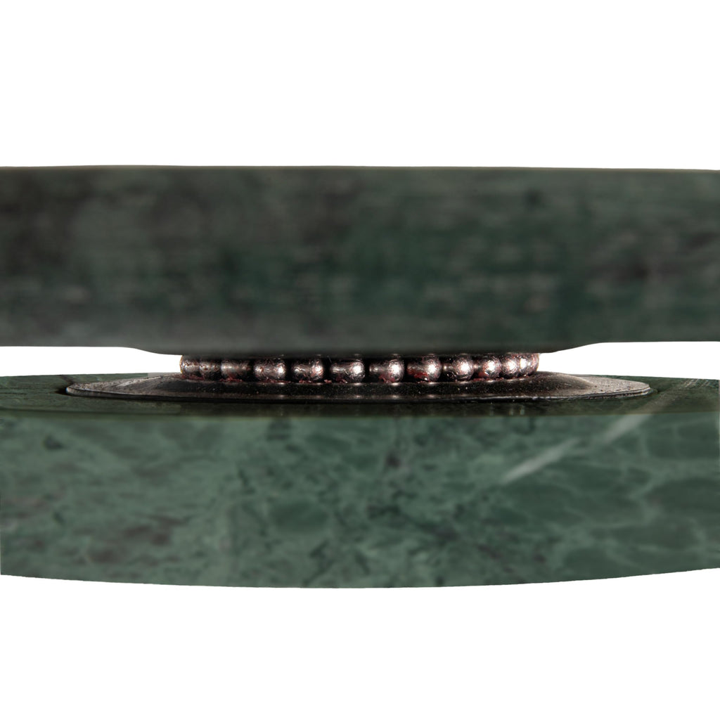 Round Marble Lazy Susan, Green