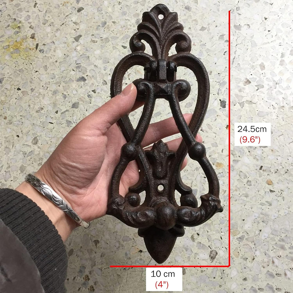 Door Knocker Front Door Traditional Stick On Doorknocker Antique Wall Art Decorative Antique Rustic Cast Iron Front