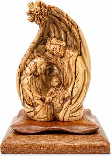 Handcrafted Olive Wood Nativity Scene Handmade Christmas Decor from Bethlehem