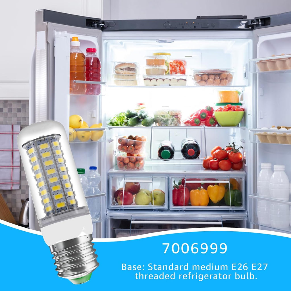 LED Lamp, Refrigerator Light Bulb, White Light (2Pcs)
