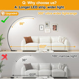 Dimmable LED Lamps with 3 Color Temperatures, Ultra Bright 2000LM Arc Floor Lamps