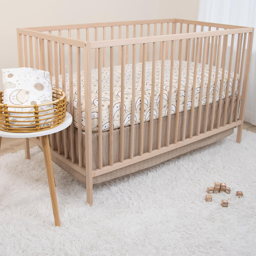 5 Piece Baby Crib Bedding Set for Boys & Girls - Newborn, Infant & Toddler Nursery Bed Set Decor with Fitted Crib