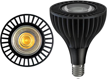 PAR38 LED Flood Light Bulb Dimmable, 35W 3300 Lumens 300W Equivalent 6000K Cold White, COB LED Outdoor Spotlight,E26