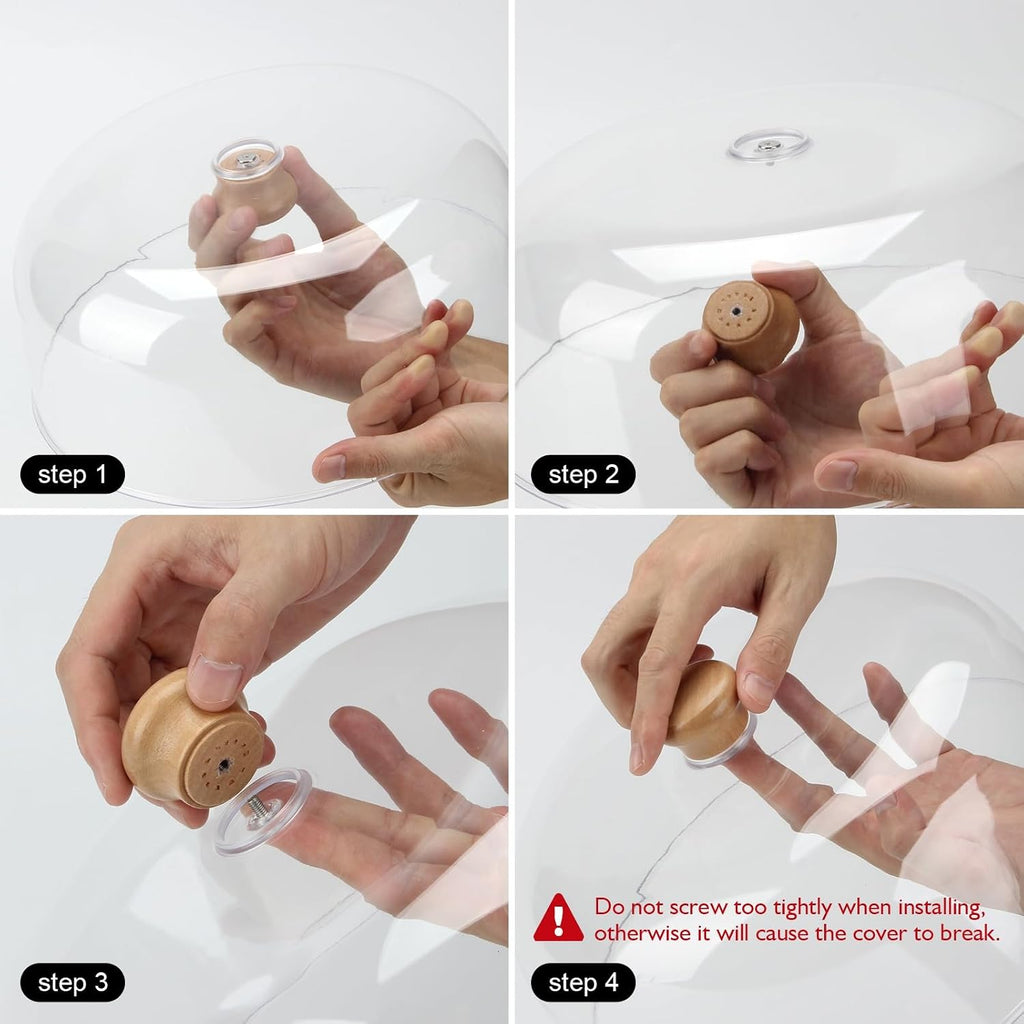 11 Inch Clear Cake Dome Cover, Acrylic Round Cake Stand Cover