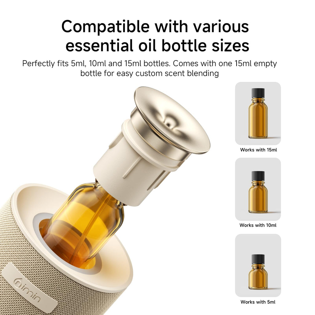 Waterless Essential Oil Diffuser & Car, Cordless Scent Diffuser