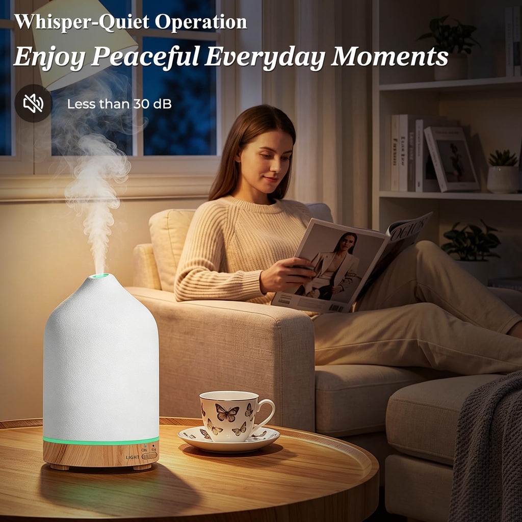 300mL Ceramic Essential Oil Diffuser Aromatherapy Diffuser