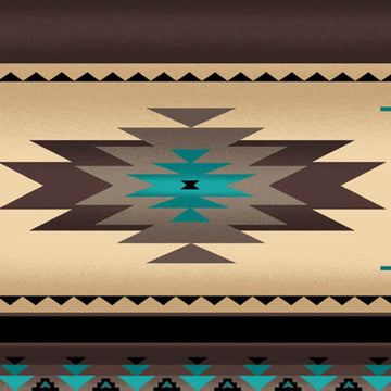 Sepia, Turquoises, Teal, Blanket Stripe, Fabric, Southwest Designs, Tucson Collection, Elizabeths, 100% Cotton