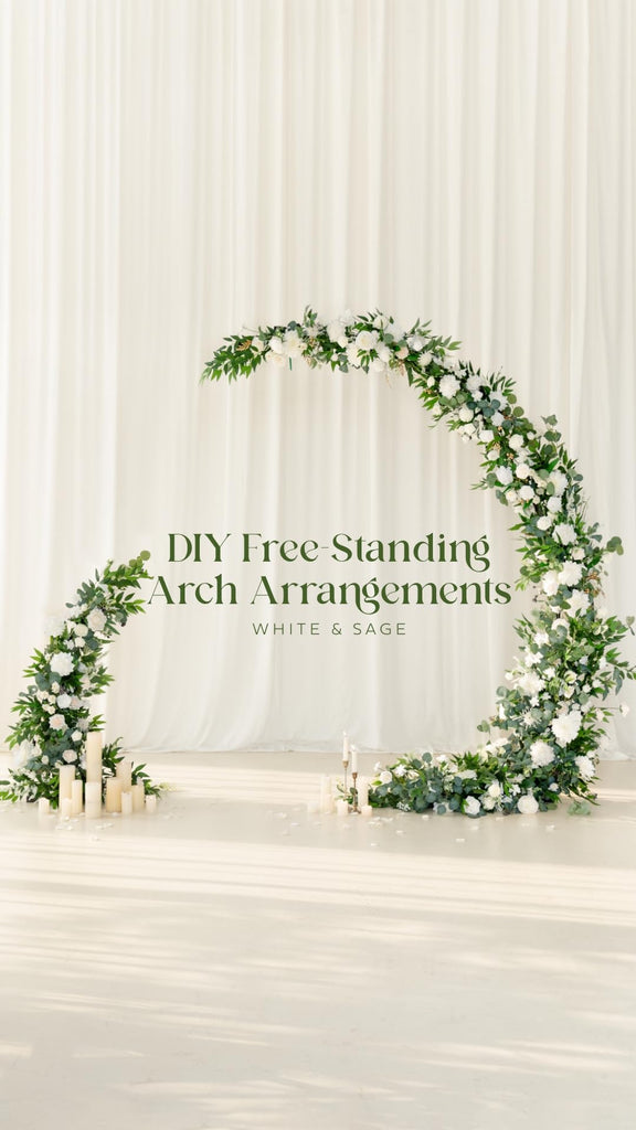 White Artificial Peony Flowers with Stems, 16 pcs