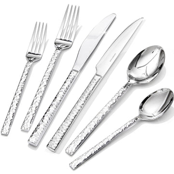 36 Piece Silverware Set with Steak Knives for 6, 18/10 Stainless Steel