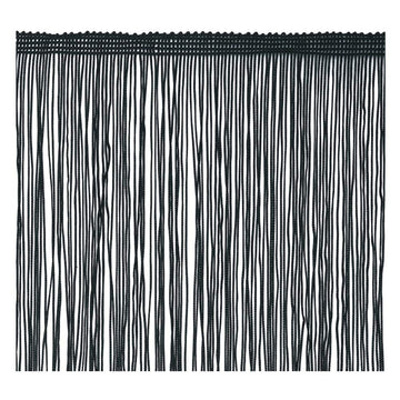 Trim Tassel 8 inch Wide 2 Yards Long for Clothes Accessories Latin Wedding Dress DIY Decoration (8in,Black)
