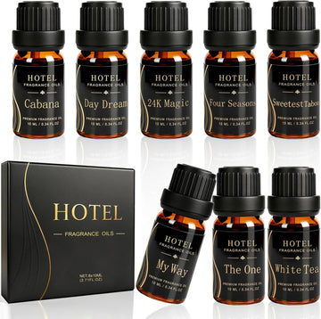 Hotel Collection Diffuser Essential Oil Gift Set, Luxury 5-Star