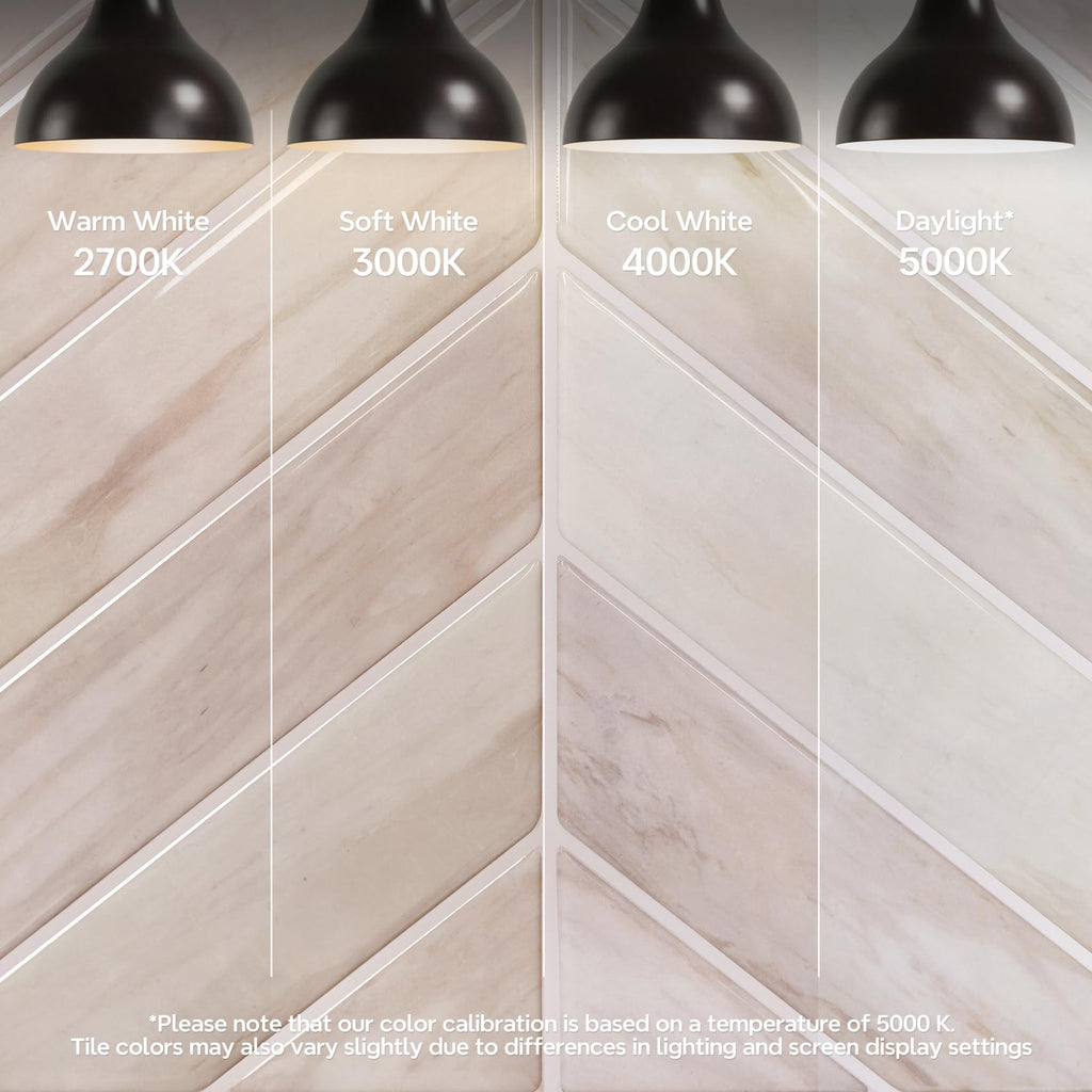 Herringbone Peel and Stick Backsplash, Blush Beige Wood, 10 Sheets