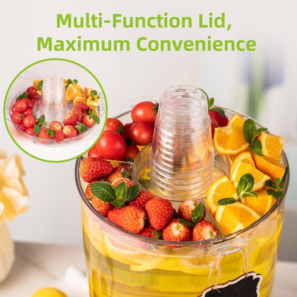 Gallon Drink Dispensers for Parties 2 PACK with Stand - Set of 2