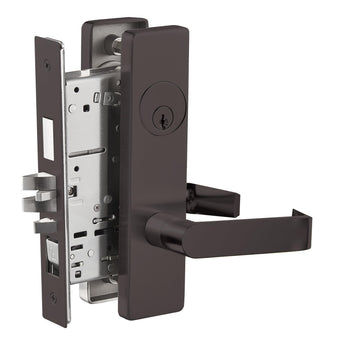 Mortise Lockset, Ansi Grade 1, Escutcheon Plate, Apartment with Deadbolt, RH Field Reversible with Mortise Lock