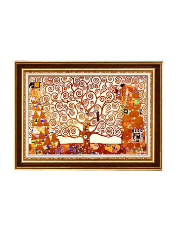 The Tree of Life By Gustav Klimt Giclee Gallery Art Canvas Prints Home Decoration Framed Size:36" x25 1/2"