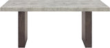 Sorlen Modern 72" Dining Table with 3D Faux Concrete Top