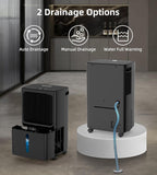 2500 Sq.Ft Dehumidifiers for Home with Drain Hose Max 34 Pints, Dehumidifier for Basement, Bathroom, Bedroom
