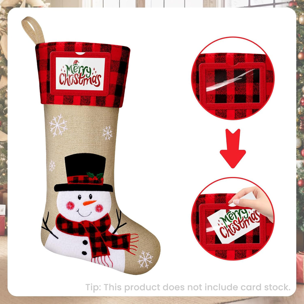 Christmas Stockings, Personalized , 19" Large Holiday & Family Stocking Decoration | Fireplace Party Decoration - Set of 3
