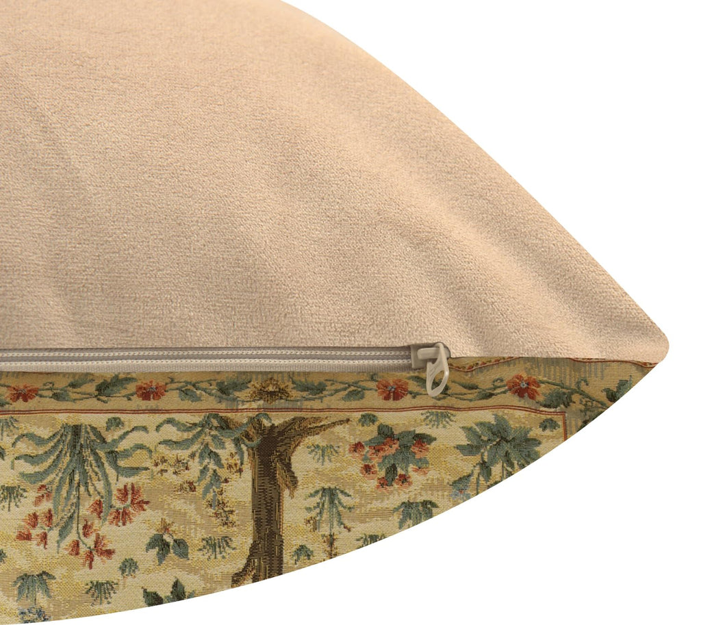 William Morris Tree of Life Light Tapestry Throw Pillow Cover 18 x 18 in