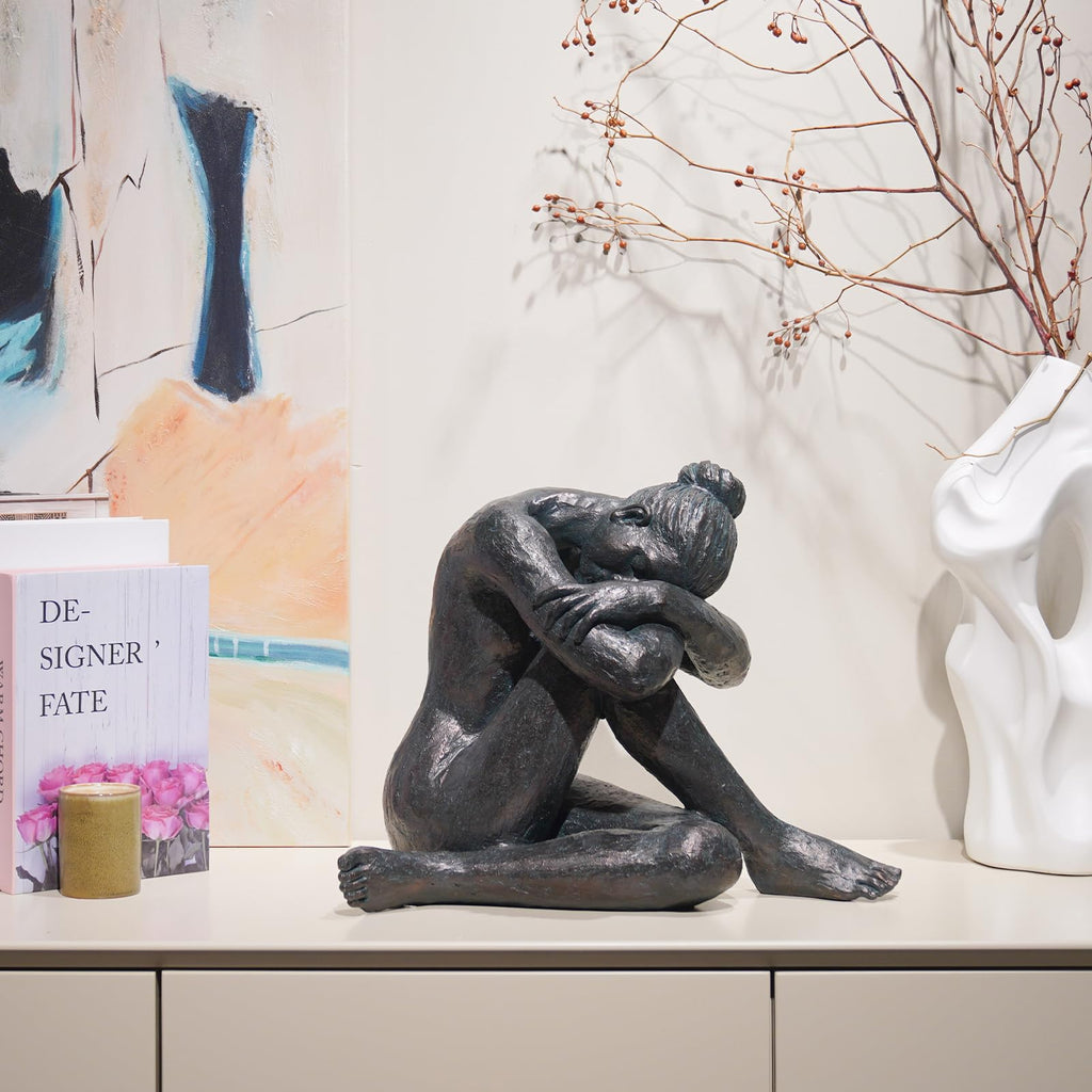 Yoga Dancer Statue Resin Sculpture Home Decoration 11 in
