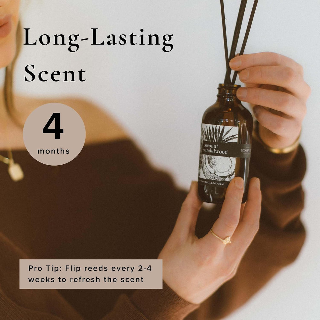 Natural Reed Diffuser Set (Coconut Sandalwood)