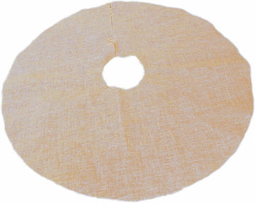 Christmas Burlap Tree Skirt -Natural 60 Inch Under The Tree