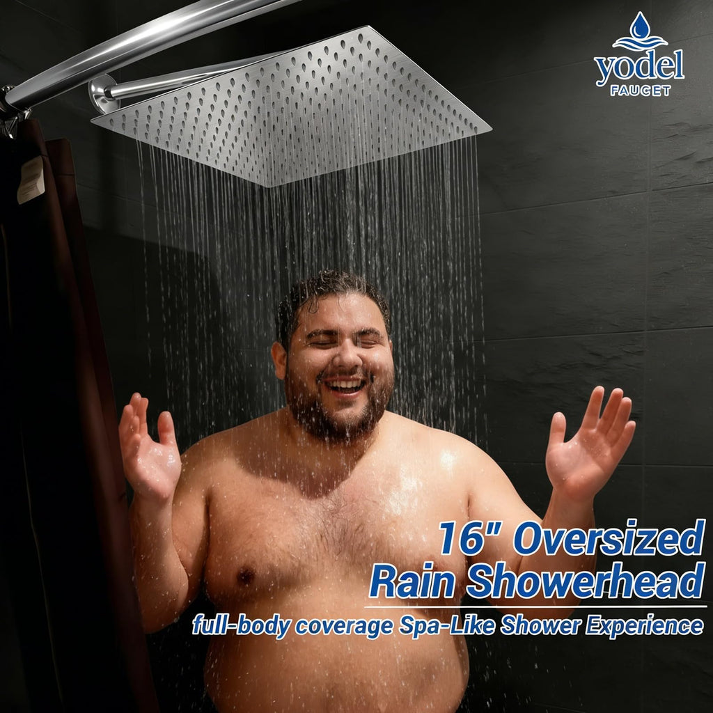 16 Inch Rain Shower Head,Rainfall Showerhead,Chrome