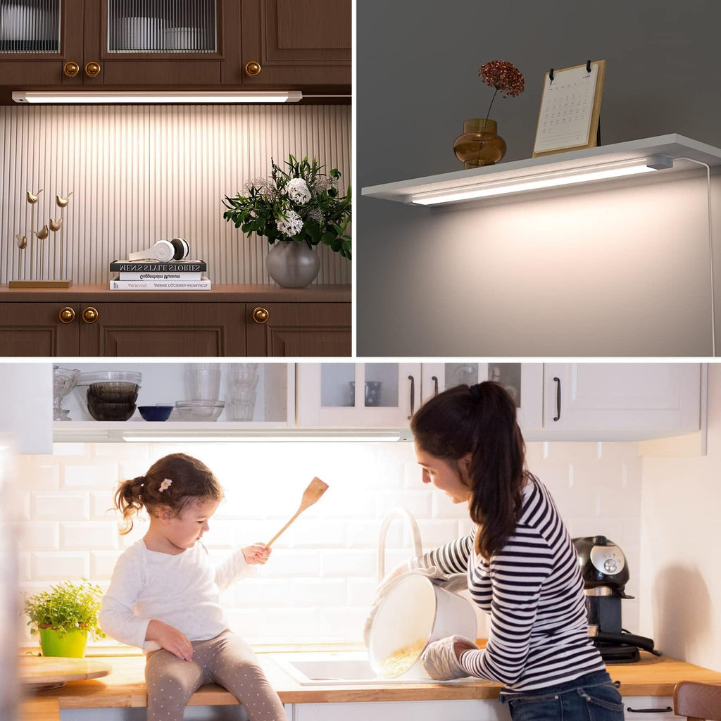 16 Inch Under Cabinet Lights with Hand Wave,Plug and Play
