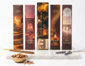 Premium Sacred Nights Incense Gift Set | Hand-Rolled Masala Incense for Meditation, Yoga & Home Fragrance