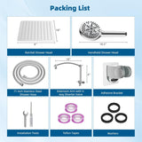 All Metal cUPC Certified Shower Head, 10'' High Pressure Rainfall Shower Head