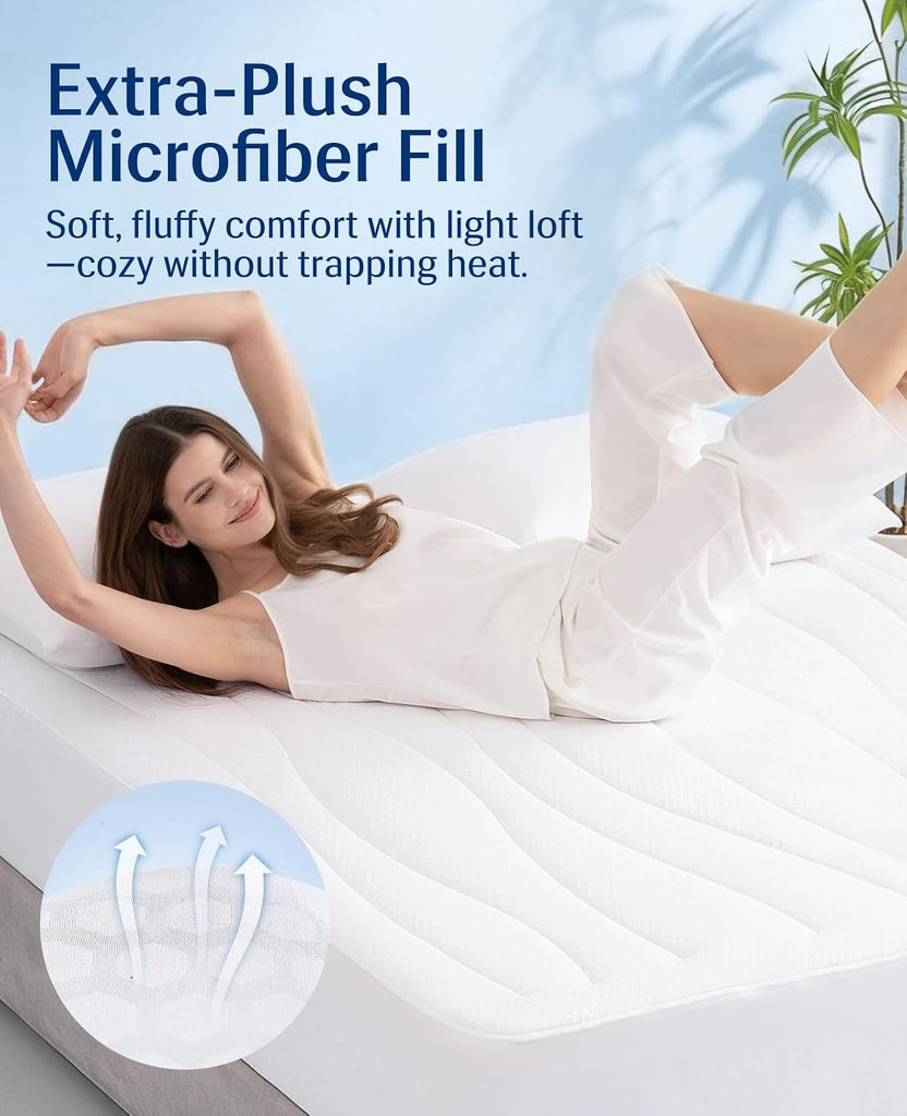 Cooling Mattress Pad King for Hot Sleepers with Arc-Chill 3.0 | PCM Cooling Mattress Topper Stay Cool All Night