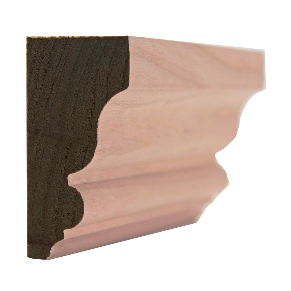 Solid Crown 2-1/4" High x 1-1/8" Deep Moulding. Unfinished, Red Oak, 94"