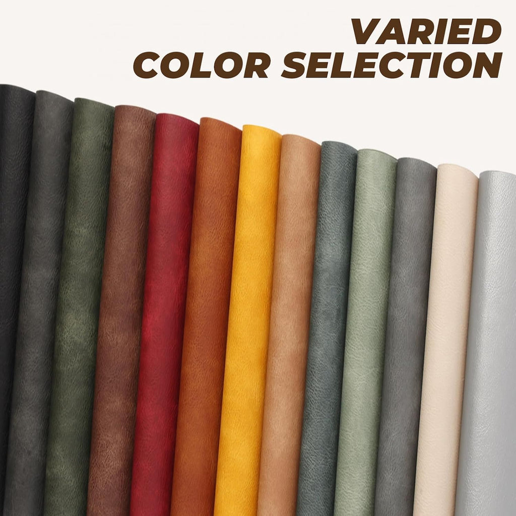UnivoColors Placemats Round Faux Leather Placemats-Waterproof-Wipe Clean-Heat Resistant-Anti Slip Dining - Set of 8